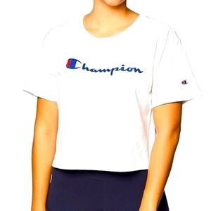 NWT Champion Women’s Classic Cropped T - Shirt 1X White